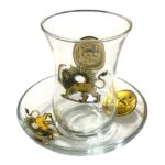 Teeglas-Set mit Untertasse - Shirokhorshid