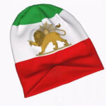 Iran Beanie „Löwe & Sonne“ Shir o Khorshid – Unisex Wintermütze mit Druck