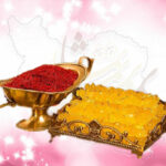 Kristallzucker mit Safran (Nabat Zaferani)